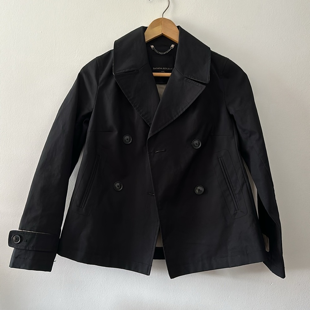 Banana Republic petite XXS crop trench coat